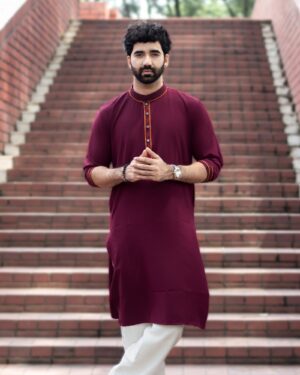 Premium Microstitch Embroidered Panjabi